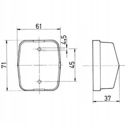 Front marker lamp, white lamp