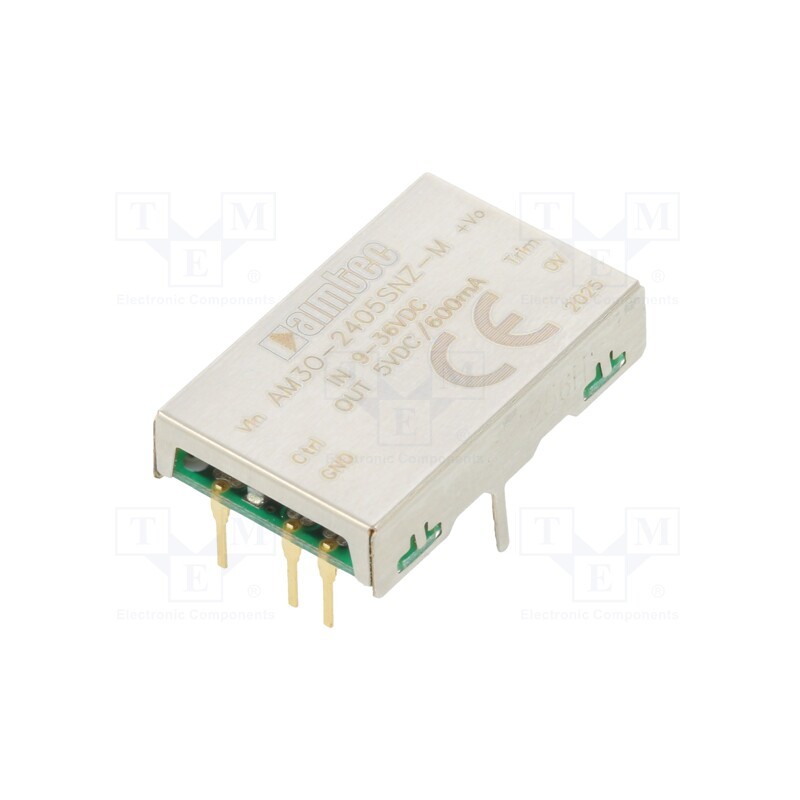 1 pcs x AIMTEC - AM3O-2405SNZ-M - Converter: DC/DC, 3W, Uin: 9÷36V, Uout: 5VDC, Iout: 600mA, DIP