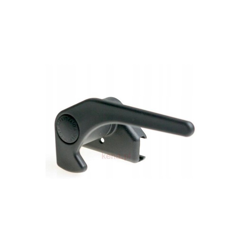 Window and glass handle with polyplastic quick connector