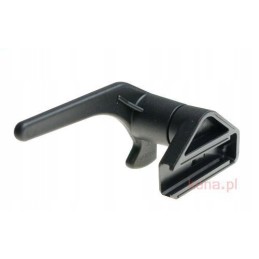 Window and glass handle with polyplastic quick connector