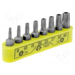 1 set x C.K - T4527 - Kit: screwdriver bits, Torx® with protection, 30mm, blister