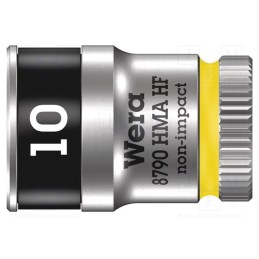 1 pcs x WERA - 5003725001 - Socket, 6-angles,socket spanner, HEX 10mm, 1/4', 23mm, Zyklop