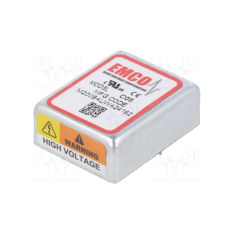1 pcs x XP POWER - C05 - Converter: DC/DC, 1W, Uin: 11.5÷16V, Uout: 0÷500VDC, Iout: 2mA, THT, C