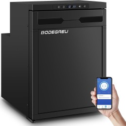 Compressor refrigerator for a camper, camper trailer, 50l 12 24v