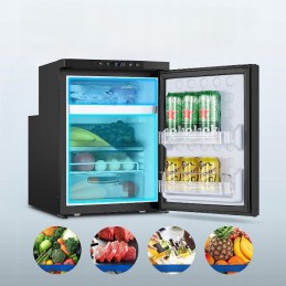 Compressor refrigerator for a camper, camper trailer, 50l 12 24v