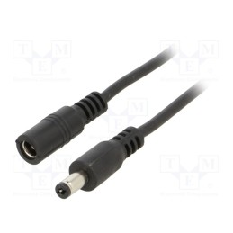 1 pcs x BQ CABLE - DC.EXT.4200.0300 - Cable, 2x0.5mm2, DC 5,5/2,1 plug,DC 5,5/2,1 socket, straight