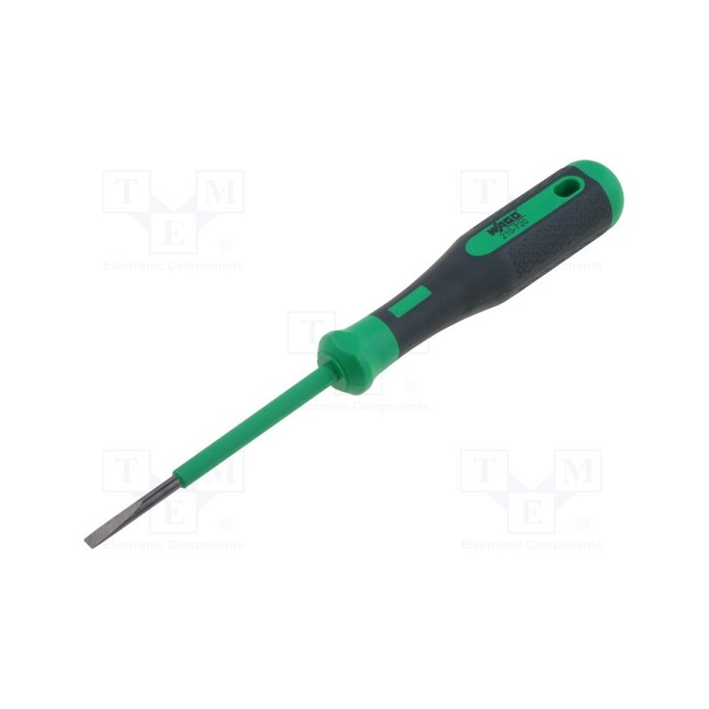 1 pcs x WAGO - 210-720 - Screwdriver, slot, 3,5x0,5mm, Blade length: 75mm