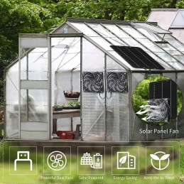 Solar powered exhaust fan professional silicon n2