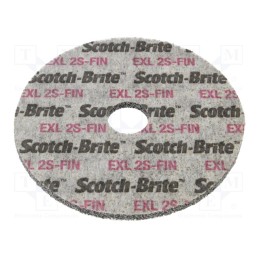 1 pcs x HURAGAN - XL-UW 2S FIN 125X 6X 22MM - Wheel, fleece, Dim: Ø125x6mm, Mount.hole diam: 22mm