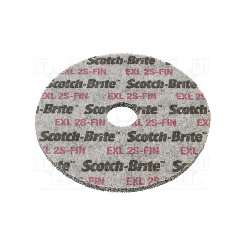 1 pcs x HURAGAN - XL-UW 2S FIN 125X 6X 22MM - Wheel, fleece, Dim: Ø125x6mm, Mount.hole diam: 22mm