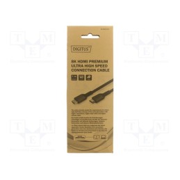 1 pcs x DIGITUS - DB-330200-010-S - Cable, HDCP 2.2,HDMI 2.1, HDMI plug,both sides, textile, 1m