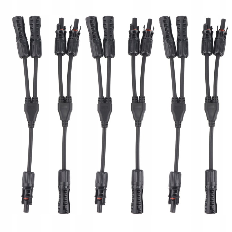 Solar panel connectors parallel adapter