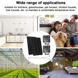 Solar powered exhaust fan professional silicone 9y