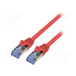 1 pcs x LOGILINK - CQ5074S - Patch cord, S/FTP, 6a, stranded, Cu, LSZH, red, 5m, 26AWG