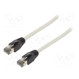 1 pcs x LOGILINK - CQ8092S - Patch cord, S/FTP, Cat 8.1, stranded, Cu, LSZH, grey, 10m, 26AWG