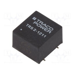 1 pcs x TRACO POWER - TRS 2-1211 - Converter: DC/DC, 2W, Uin: 9÷18V, Uout: 5VDC, Iout: 400mA, SMD, 100kHz