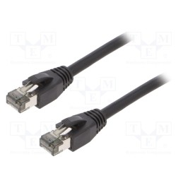 1 pcs x LOGILINK - CQ8063S - Patch cord, S/FTP, Cat 8.1, stranded, Cu, LSZH, black, 3m, 26AWG