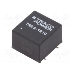 1 pcs x TRACO POWER - TRS 2-1210 - Converter: DC/DC, 2W, Uin: 9÷18V, Uout: 3.3VDC, Iout: 500mA, SMD