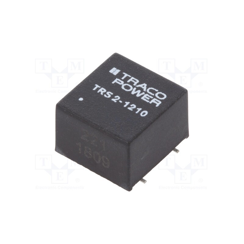 1 pcs x TRACO POWER - TRS 2-1210 - Converter: DC/DC, 2W, Uin: 9÷18V, Uout: 3.3VDC, Iout: 500mA, SMD