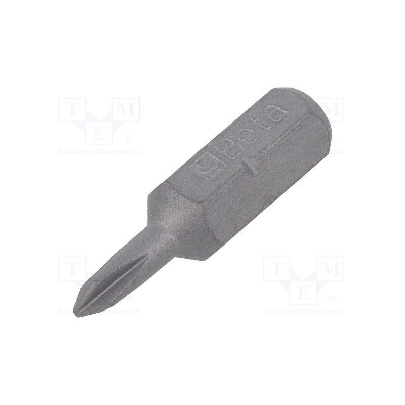 2 pcs x BETA - 861PH/0 - Screwdriver bit, Phillips, PH0, Overall len: 25mm