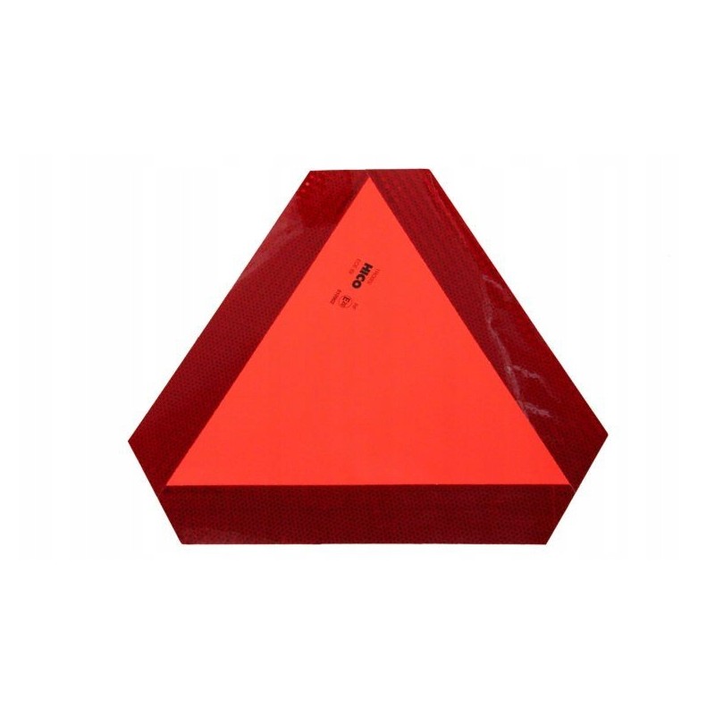 Warning triangle sticker, slow-speed sticker