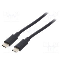 1 pcs x GEMBIRD - CCP-USB3.1-CMCM-1M - Cable, USB 3.1, USB C plug,both sides, gold-plated, 1m, black