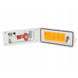 Gas connection for a reich camper trailer