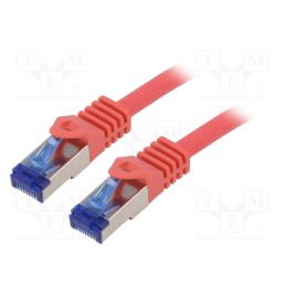 1 pcs x LOGILINK - C6A094S - Patch cord, S/FTP, 6a, stranded, Cu, LSZH, red, 10m, 26AWG, -20÷75°C
