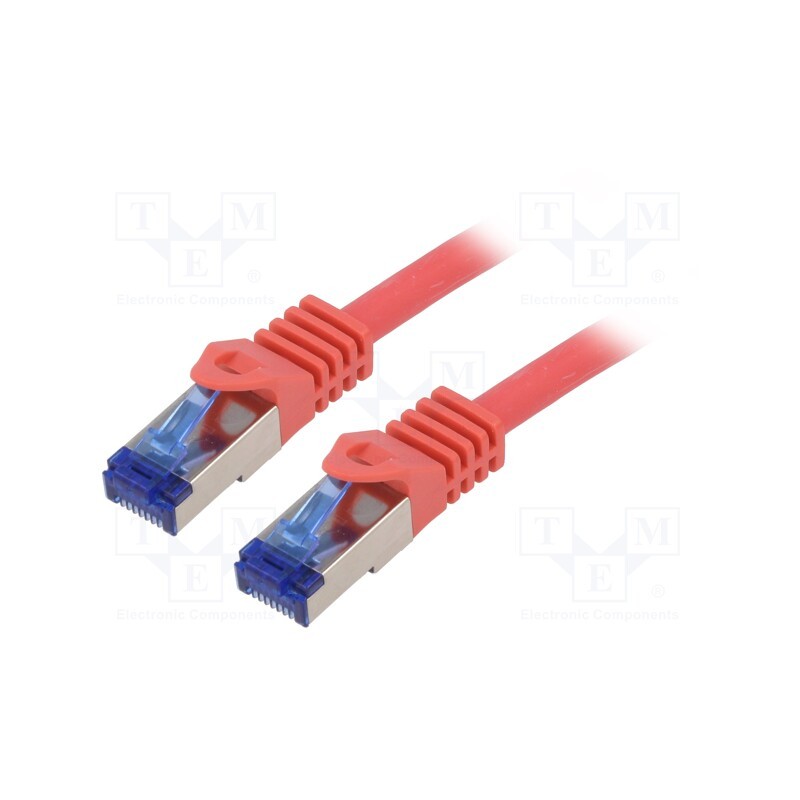 1 pcs x LOGILINK - C6A094S - Patch cord, S/FTP, 6a, stranded, Cu, LSZH, red, 10m, 26AWG, -20÷75°C