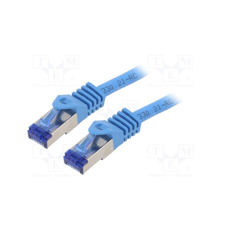 1 pcs x LOGILINK - C6A076S - Patch cord, S/FTP, 6a, stranded, Cu, LSZH, blue, 5m, 26AWG, -20÷75°C