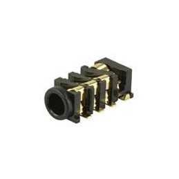 1 pcs : SJ2-35984A-SMT-TR - Phone Connectors 3.5mm gold terminal 4 conductor 0 switch