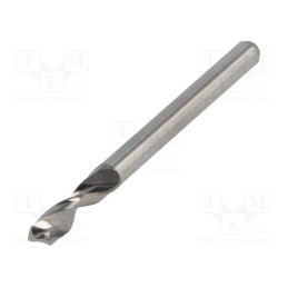 1 pcs x KEMMER PRAEZISION - SM 30 M 3300 125 - Drill bit, Ø: 3.3mm, L: 38.2mm, PCB, 1/8' (3,175mm)