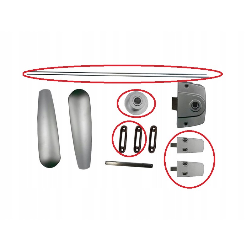 Elements of lock parts fawo 250 485 rods locks etc