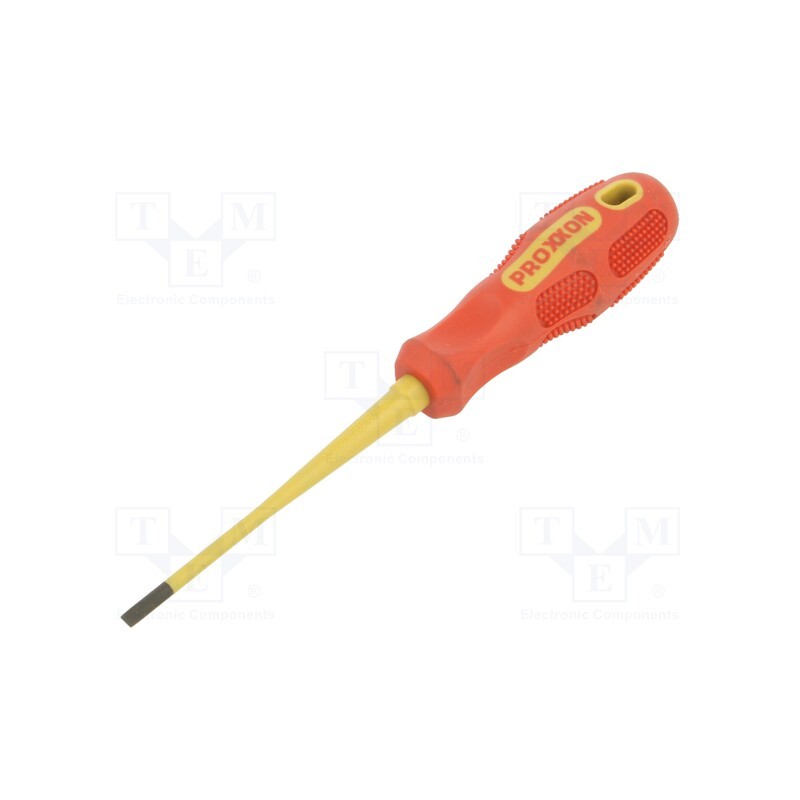 1 pcs x PROXXON - 22304 - Screwdriver, slot, insulated, 4,0x0,8mm, Blade length: 100mm