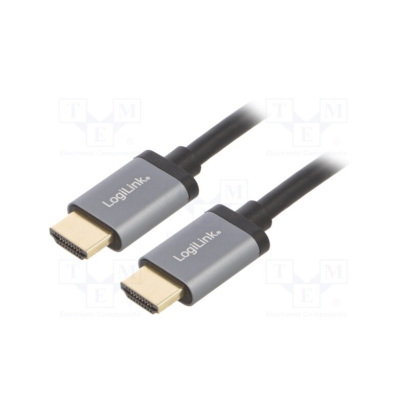 1 pcs x LOGILINK - CHA0100 - Cable, HDCP,HDMI 2.0, HDMI plug,both sides, 1m, black