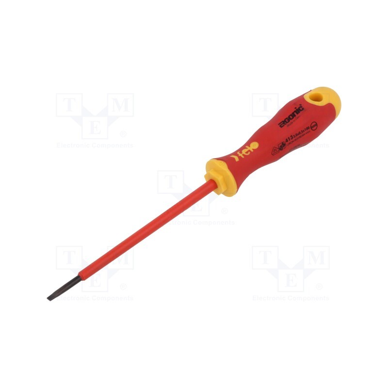 1 pcs x FELO - 413 030 90 - Screwdriver, insulated, slot, 3,0x0,5mm, ERGONIC®