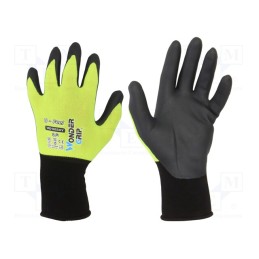 1 set x WONDER GRIP - 52883 - Protective gloves, Size: 8,M, green (light), nitryl, U-Feel