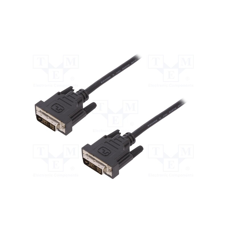 1 pcs x DIGITUS - AK-320107-020-S - Cable, DVI-D (18+1) plug,both sides, 2m, black