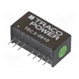 1 pcs x TRACO POWER - TEC 3-0910 - Converter: DC/DC, 3W, Uin: 4.5÷13.2V, Uout: 3.3VDC, Iout: 700mA, SIP8