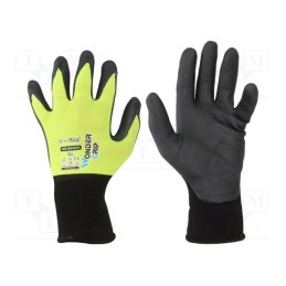 1 set x WONDER GRIP - 52885 - Protective gloves, Size: 9,L, green (light), nitryl, U-Feel