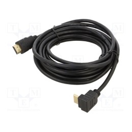 1 pcs x Goobay - 61276 - Cable, HDCP 2.2,HDMI 2.0, HDMI plug,HDMI plug 270°, PVC, 5m