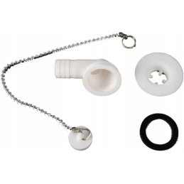 Siphon, angular drain, sink, washbasin, camper, trailer, 19 mm