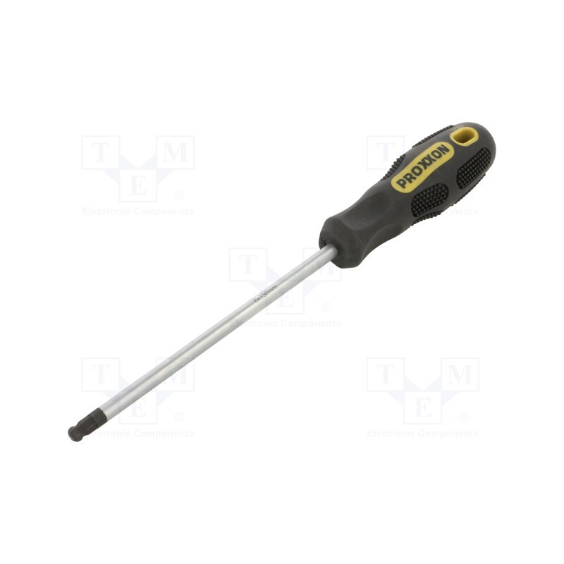 1 pcs x PROXXON - 22214 - Screwdriver, hex key,spherical, HEX 6mm, Blade length: 110mm