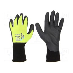 1 set x WONDER GRIP - 52887 - Protective gloves, Size: 10,XL, green (light), nitryl, U-Feel