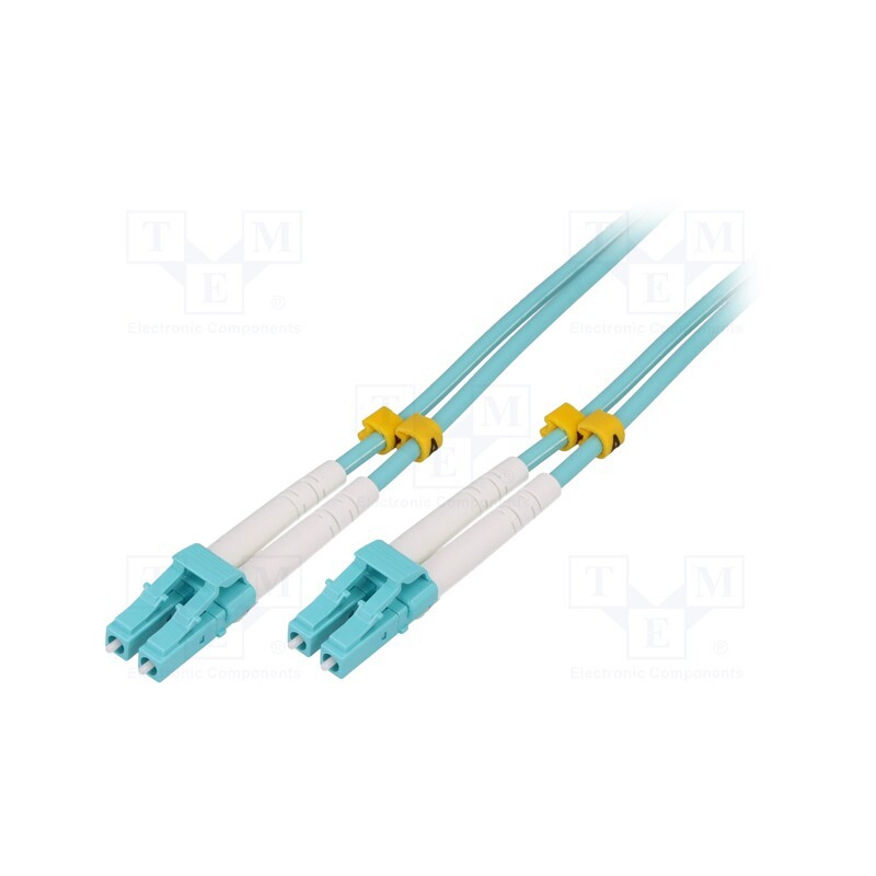 1 pcs x LOGILINK - FP3LC02 - Fiber patch cord, OM3, LC/UPC,both sides, 2m, LSZH, turquoise