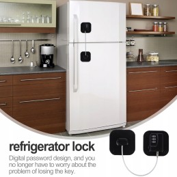 Freestanding freezer with childproof lock in refrigerator drawers