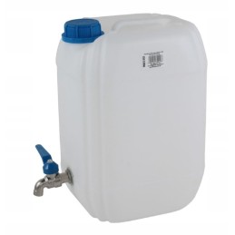 Water bank container with tap, metal, 10 liters