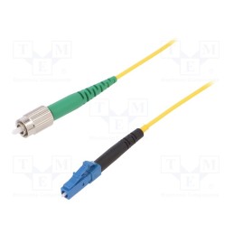 1 pcs x FIBRAIN - G-LC-FCA-S-001.0-SX-D-18-Y - Fiber patch cord, FC/APC,LC/UPC, 1m, Optical fiber: 9/125um, Gold