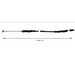 Throttle cable forklift Toyota 8 3z