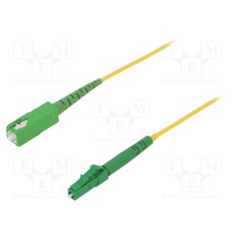 1 pcs x FIBRAIN - G-SCA-LCA-S-002.0-SX-D-18-Y - Fiber patch cord, LC/APC,SC/APC, 2m, Optical fiber: 9/125um, Gold